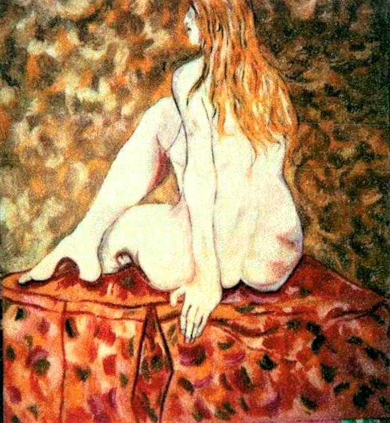 Original Nude Painting by Elissa Dorfman
