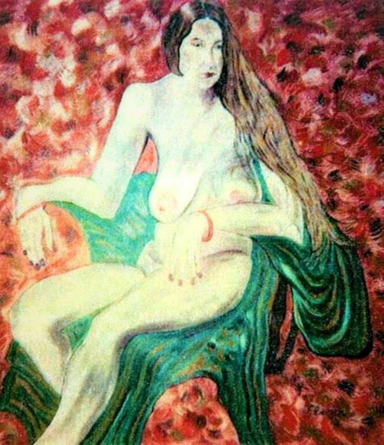 Original Nude Painting by Elissa Dorfman