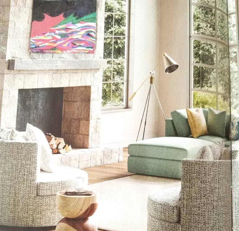 Original Abstract Landscape Painting by Elissa Dorfman