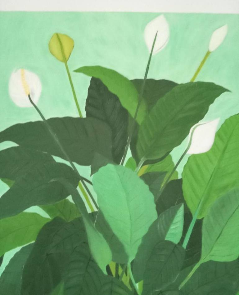 Original Realism Floral Painting by Elissa Dorfman