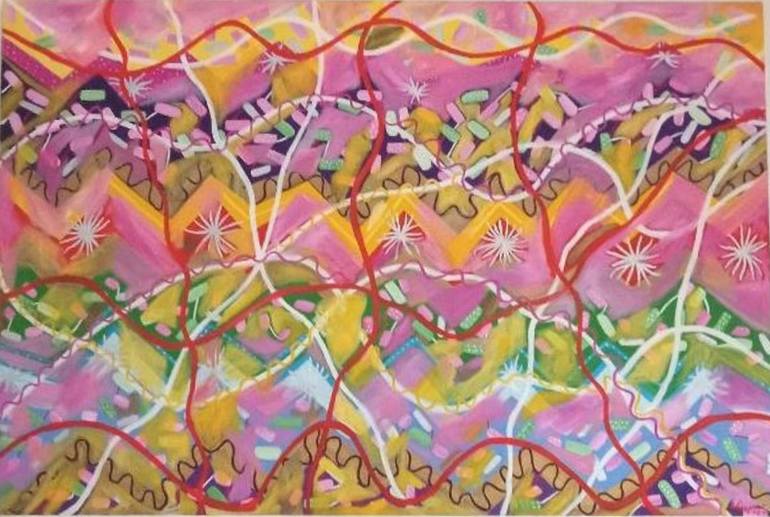 Original Modern Abstract Painting by Elissa Dorfman