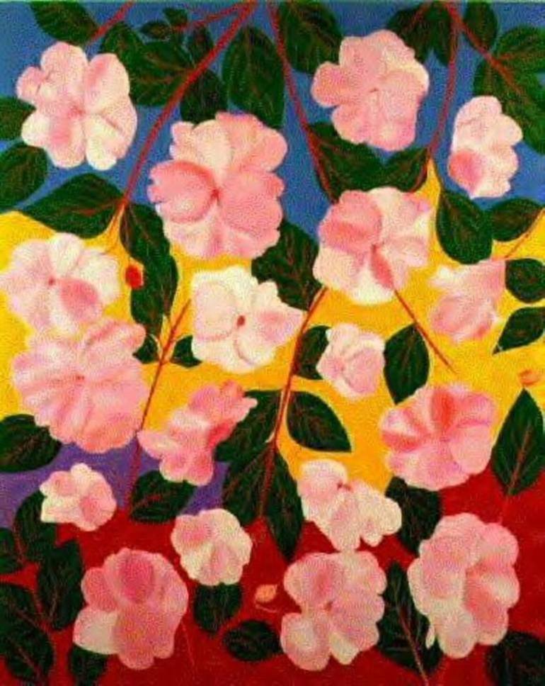 Original Floral Painting by Elissa Dorfman