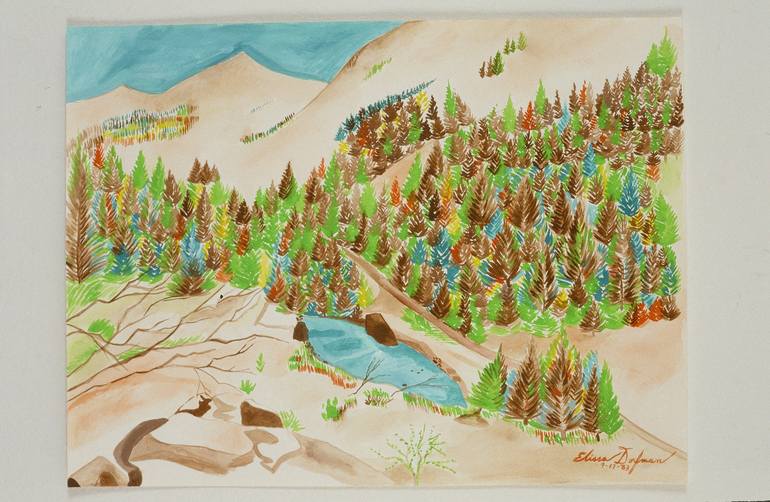 Original Landscape Painting by Elissa Dorfman