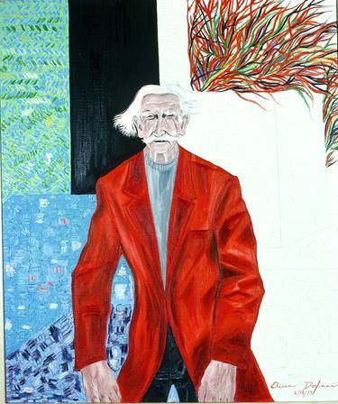 Original Figurative Men Paintings by Elissa Dorfman