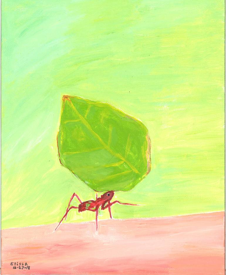 Original Modernism Nature Painting by Elissa Dorfman