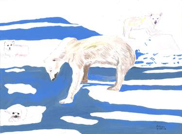 Print of Animal Paintings by Elissa Dorfman