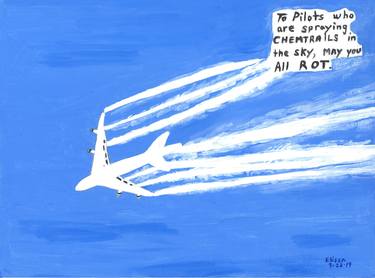 Print of Airplane Paintings by Elissa Dorfman