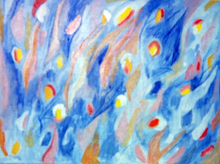 Original Expressionism Abstract Painting by Elissa Dorfman