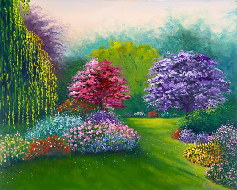 Afternoon in the Park Painting by Joanne Lopez Robinson Saatchi Art