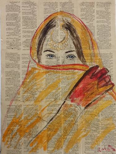 Print of Fine Art Women Paintings by zohaib ahmed