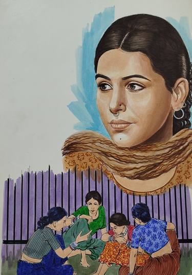 Original Women Paintings by zohaib ahmed