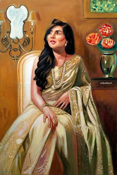 Original Figurative People Paintings by zohaib ahmed