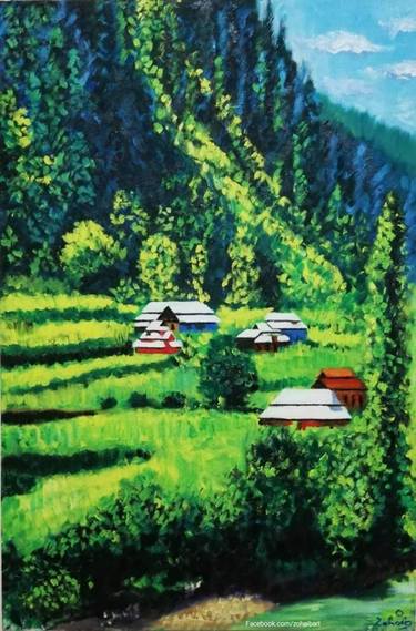Original Fine Art Landscape Paintings by zohaib ahmed