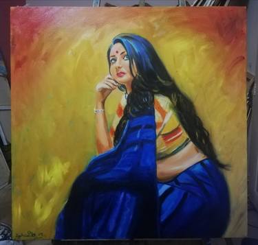 Original Impressionism Women Paintings by zohaib ahmed