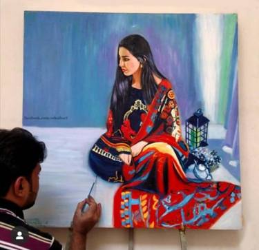 Original Women Paintings by zohaib ahmed