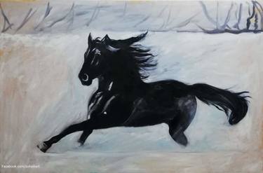 Original Horse Paintings by zohaib ahmed