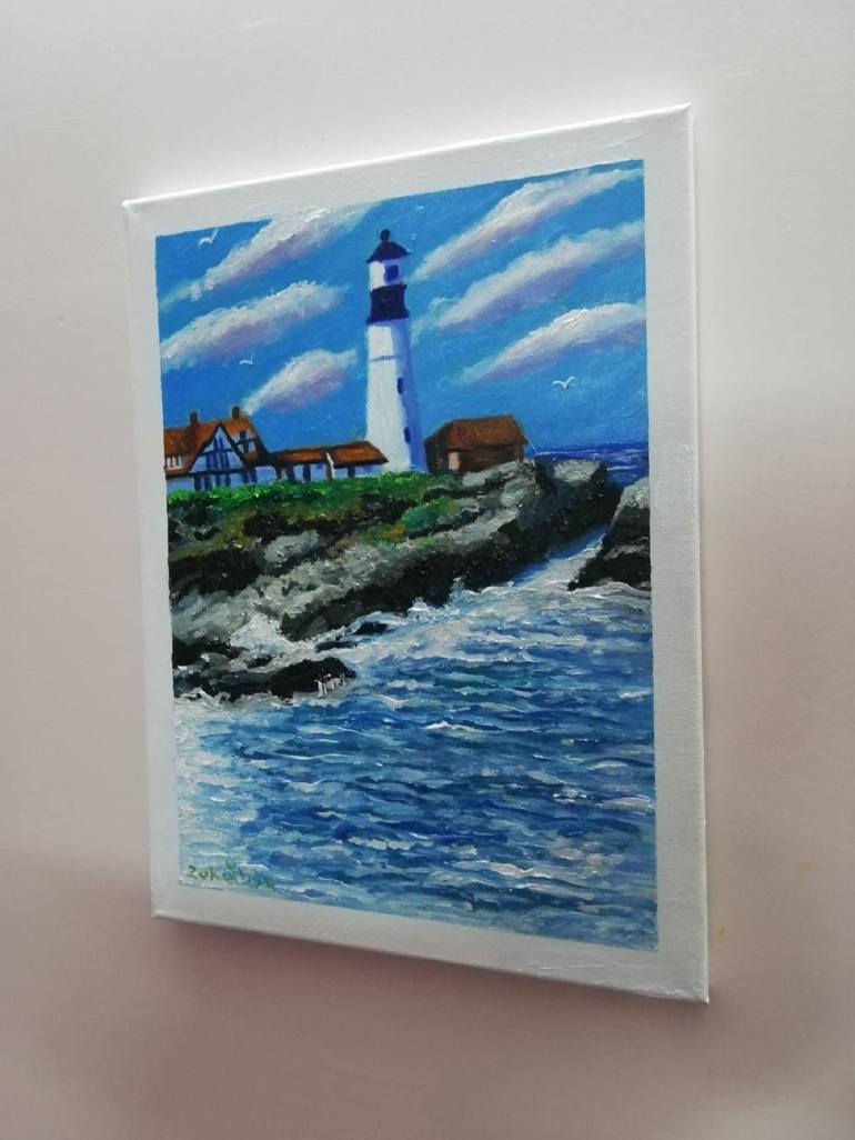 Original Seascape Painting by zohaib ahmed