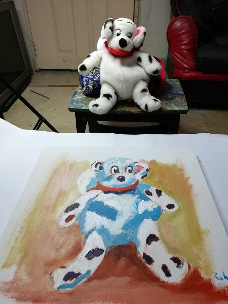 Original Dogs Painting by zohaib ahmed