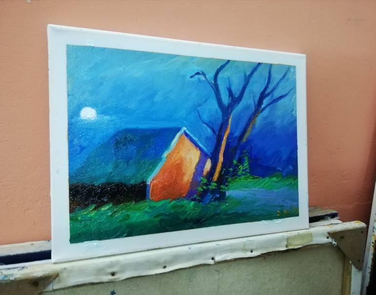 Original Illustration Landscape Painting by zohaib ahmed