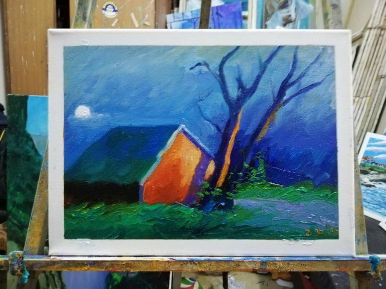 Original Illustration Landscape Painting by zohaib ahmed