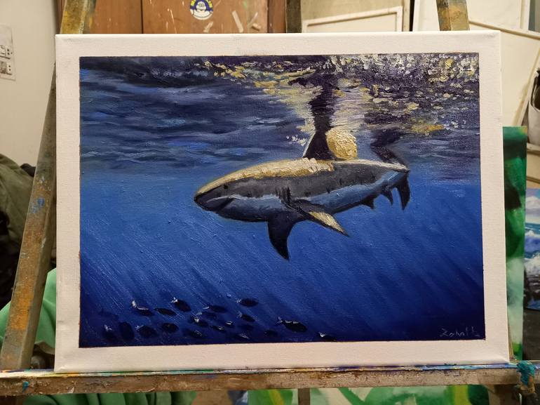 Original Fish Painting by zohaib ahmed