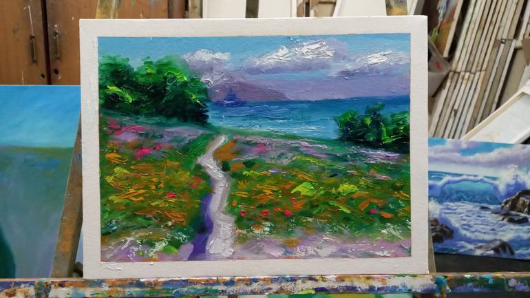 Original Abstract Landscape Painting by zohaib ahmed