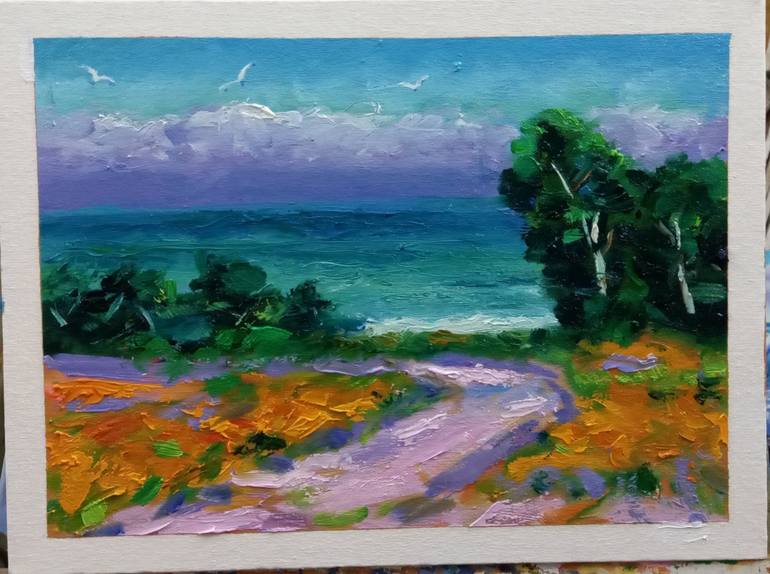 Print of Abstract Expressionism Seascape Paintings by Zohaib Ahmed