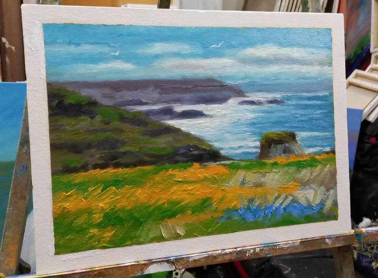 Original Expressionism Seascape Painting by zohaib ahmed