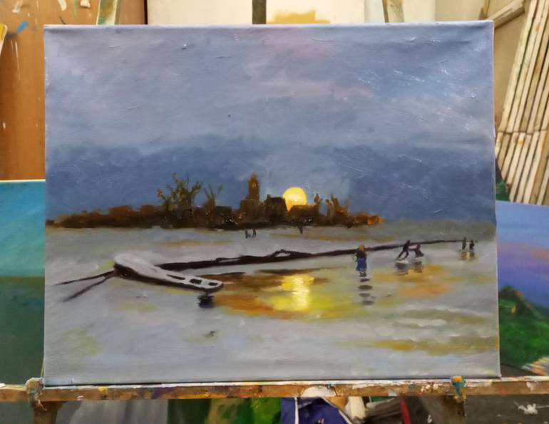 Original Impressionism Landscape Painting by zohaib ahmed