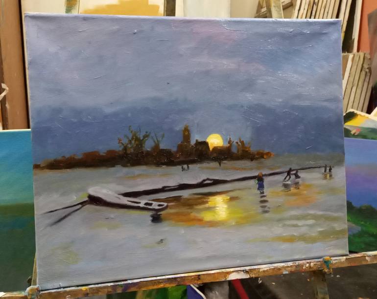 Original Impressionism Landscape Painting by zohaib ahmed