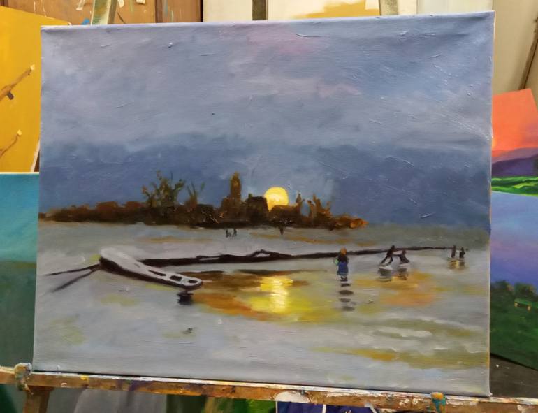 Original Impressionism Landscape Painting by zohaib ahmed