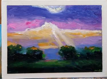 Print of Abstract Expressionism Landscape Paintings by zohaib ahmed