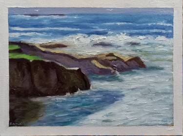 Print of Fine Art Seascape Paintings by zohaib ahmed