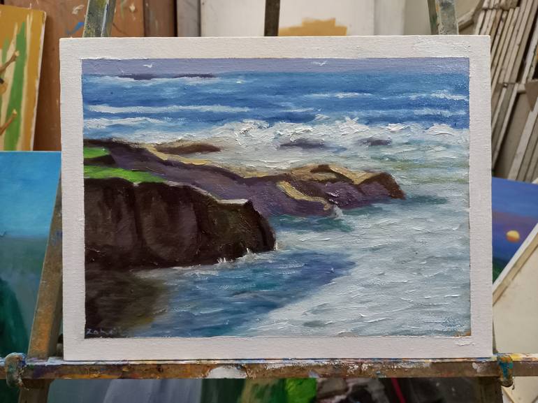 Original Seascape Painting by zohaib ahmed