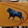 Red Line, its a situation when bull fight for his live in the ring, this painting is a part of my on going series with title "Bull in the Ring" , Oil Painting on Stretch canvas, easy to hang on wall

all artworks will be sent with a certificate of authenticity