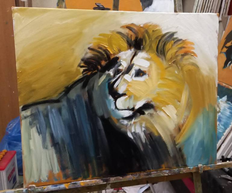 Original Animal Painting by zohaib ahmed