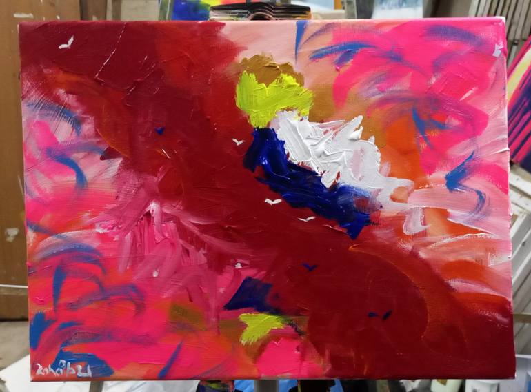 Original Abstract Expressionism Abstract Painting by zohaib ahmed