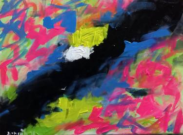 Original Abstract Expressionism Abstract Paintings by zohaib ahmed