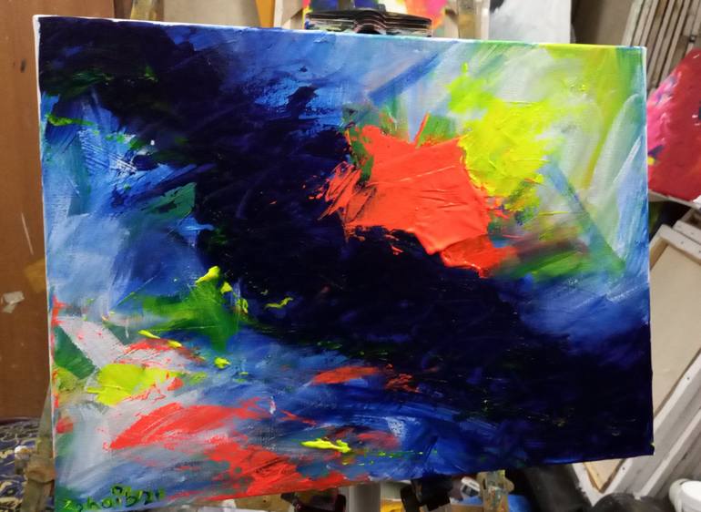 Original Abstract Painting by zohaib ahmed