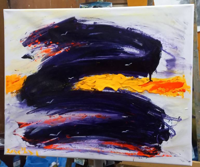 Original Abstract Expressionism Abstract Painting by zohaib ahmed