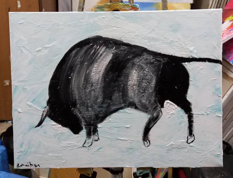 Original Animal Painting by zohaib ahmed