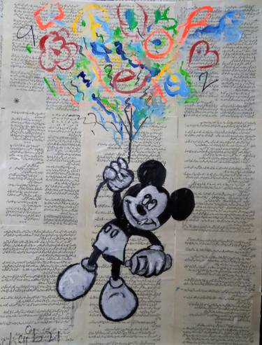 Mickey with imaginary Balloons thumb