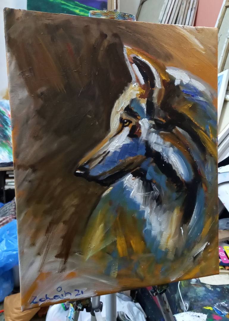 Original Abstract Animal Painting by zohaib ahmed