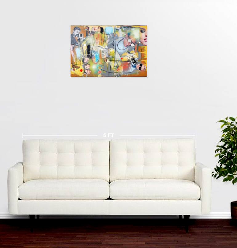 Original Abstract Expressionism Fashion Painting by X Harkrader