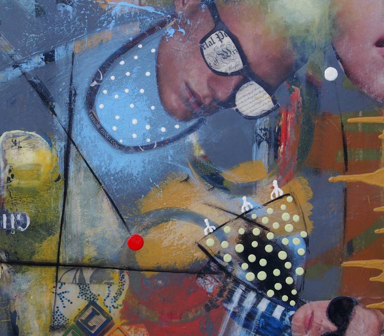Original Abstract Expressionism Fashion Painting by X Harkrader