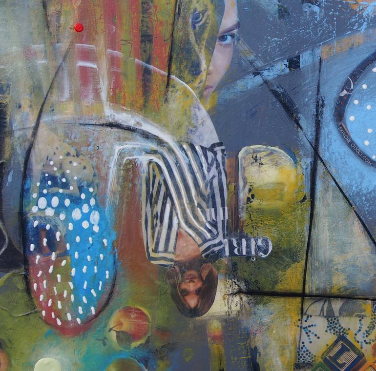 Original Abstract Expressionism Fashion Painting by X Harkrader