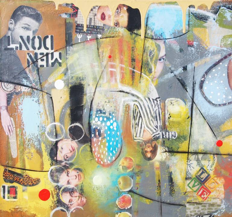 Original Abstract Expressionism Fashion Painting by X Harkrader