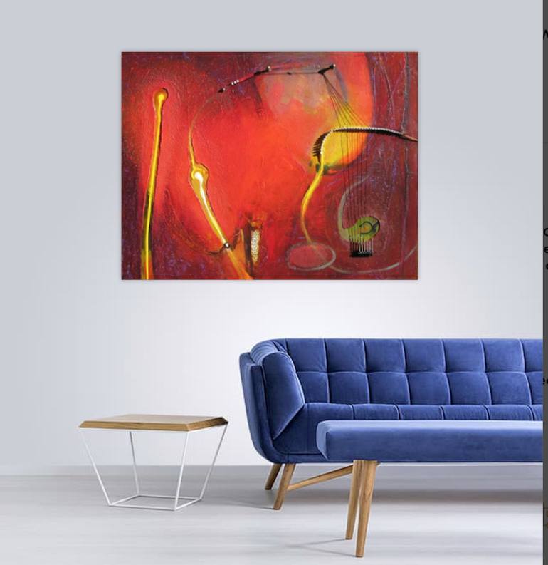 Original Expressionism Abstract Painting by X HARKRADER