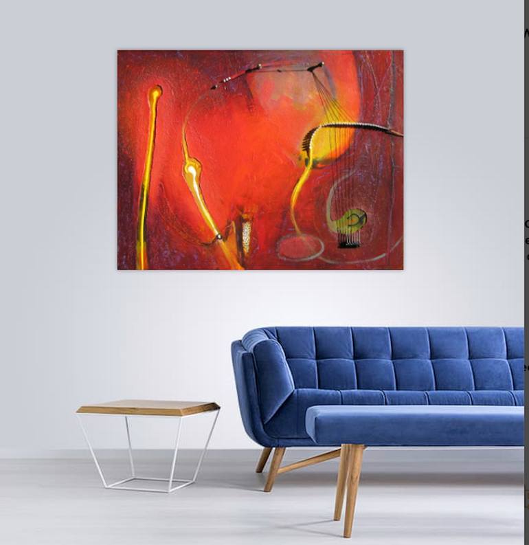 Original Art Nouveau Abstract Painting by X Harkrader