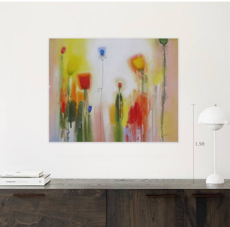 Original Expressionism Floral Painting by X HARKRADER